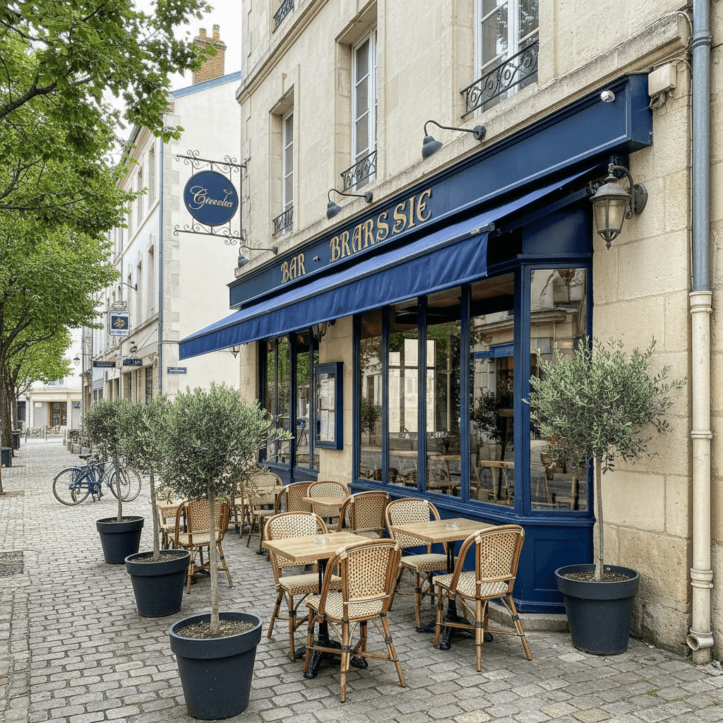 Bar-brasserie à Mont-De-Marsan : terrasse - extraction - Image 1