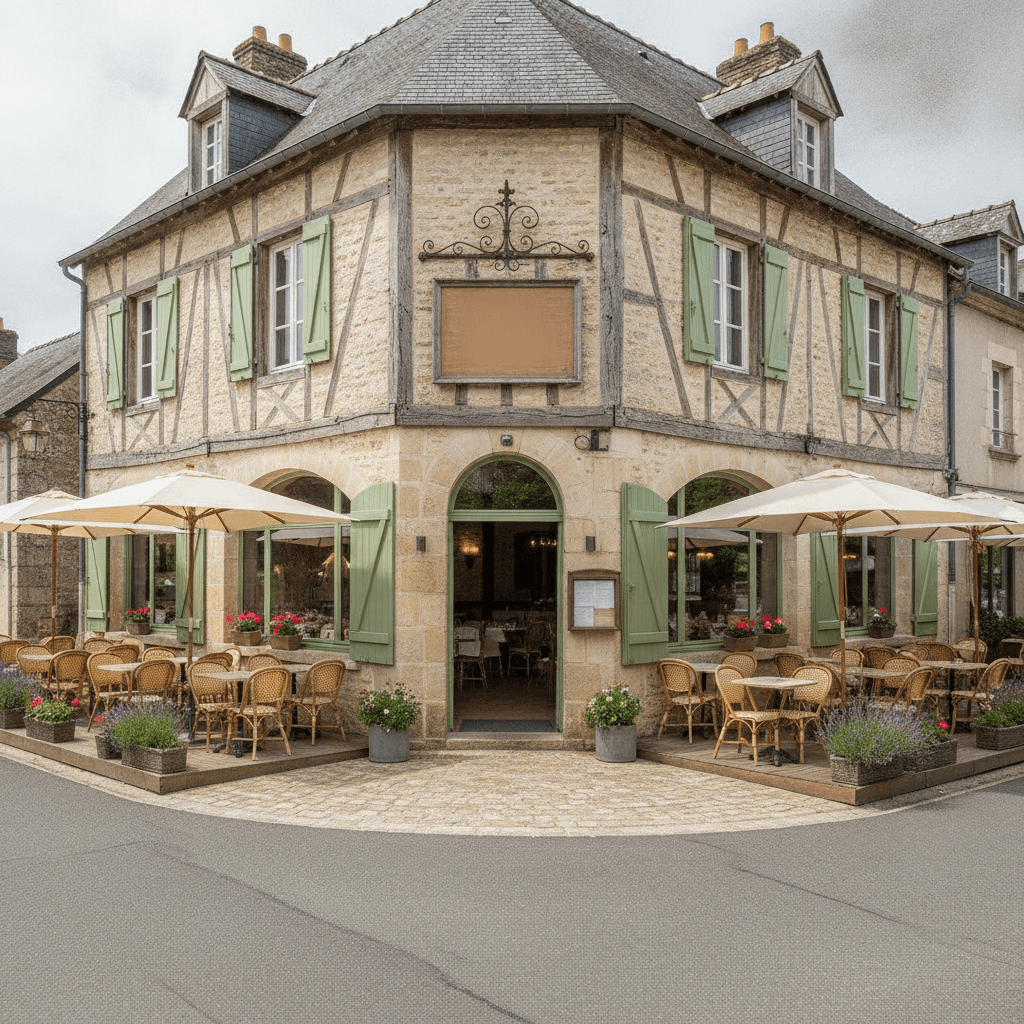 Restaurant 400m² à Perche En Nocé : terrasse - licence IV - Image 1