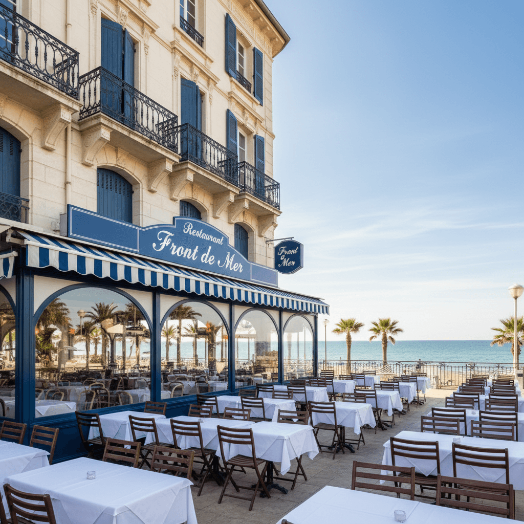 Restaurant à Canet-En-Roussillon : terrasse - licence IV - Image 1
