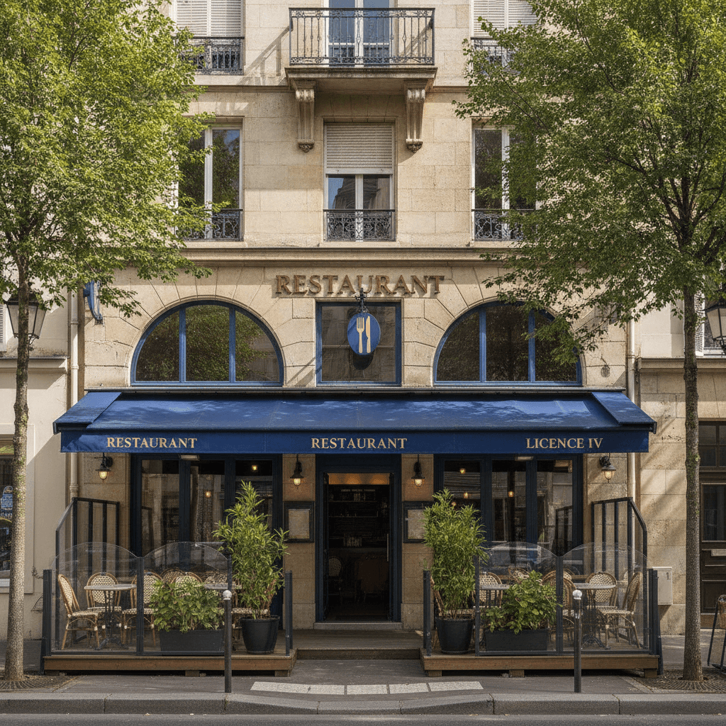 Restaurant 30 couverts à Saint-Cloud : terrasse - licence IV - Image 1