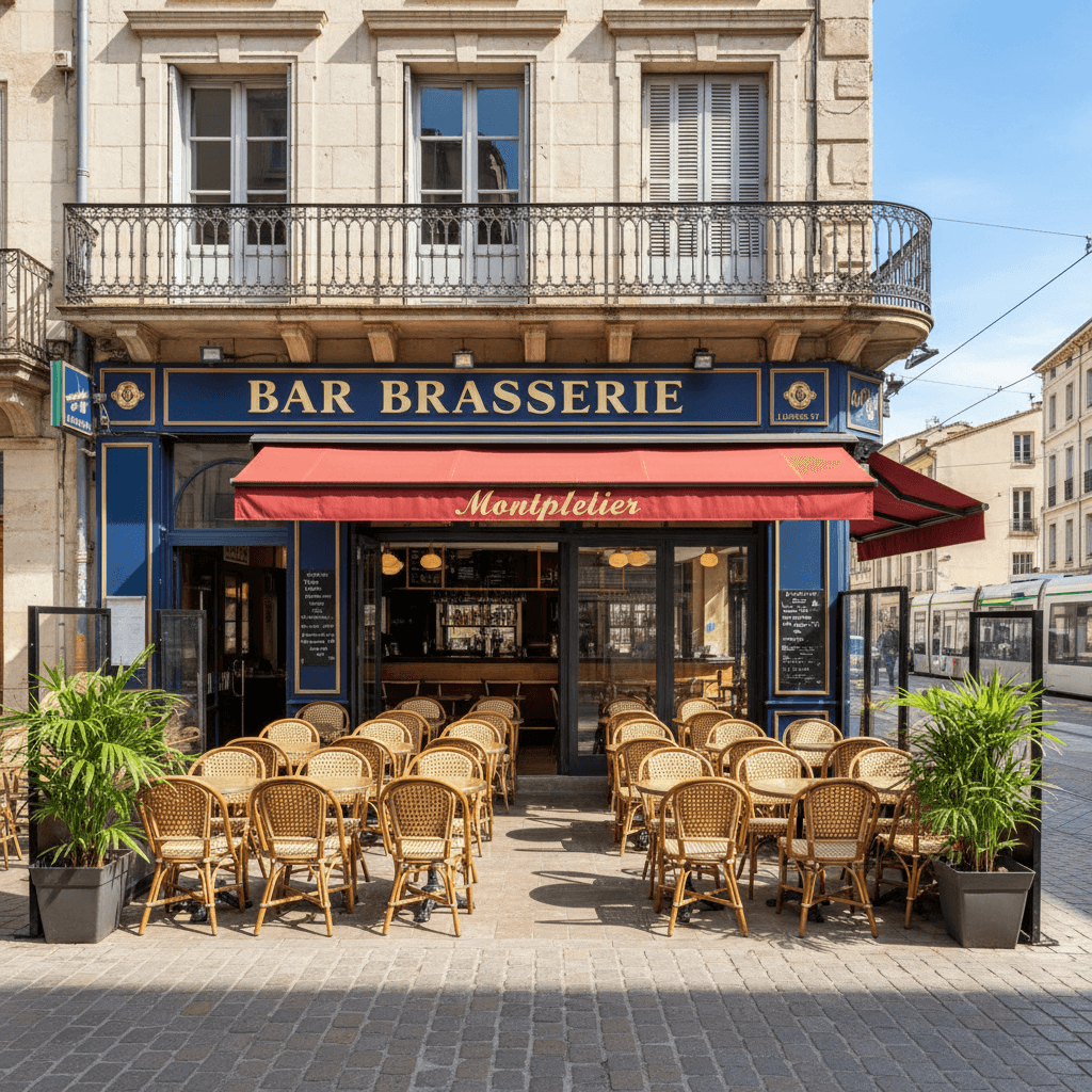 Bar-brasserie 120m² à Montpellier : terrasse - licence IV - Image 1