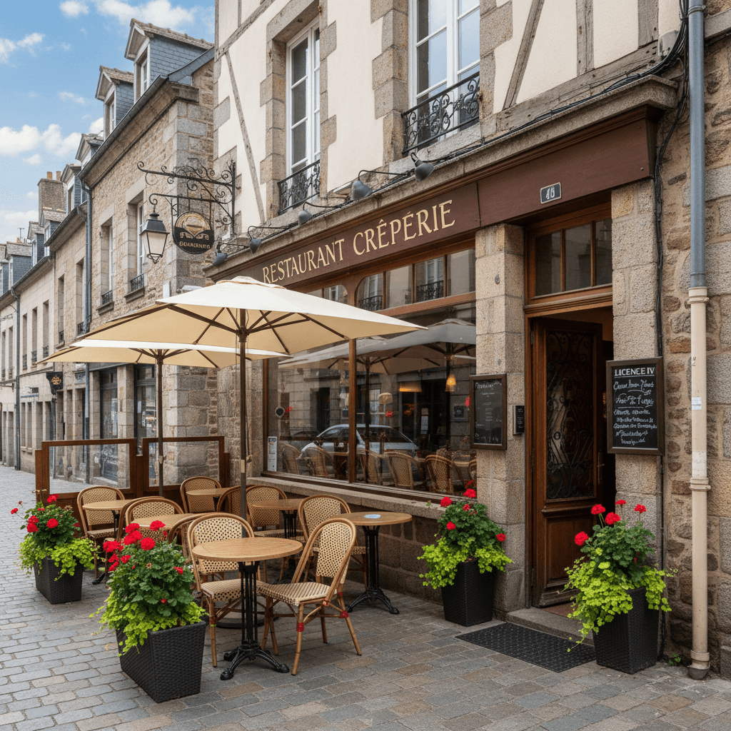 Restaurant à Vannes : terrasse - licence IV - Image 1