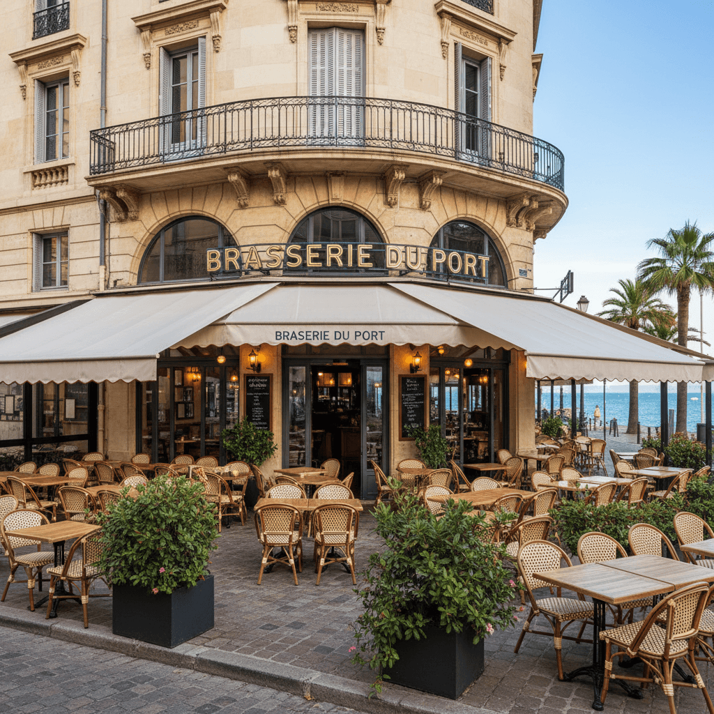 Bar-brasserie 200m² à Toulon : terrasse - licence IV