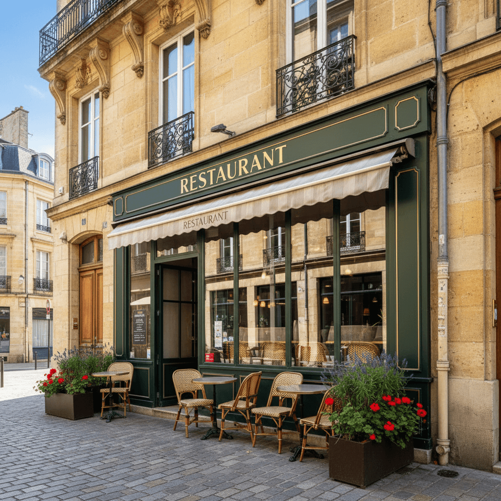 Restaurant 67m² à Bordeaux : extraction