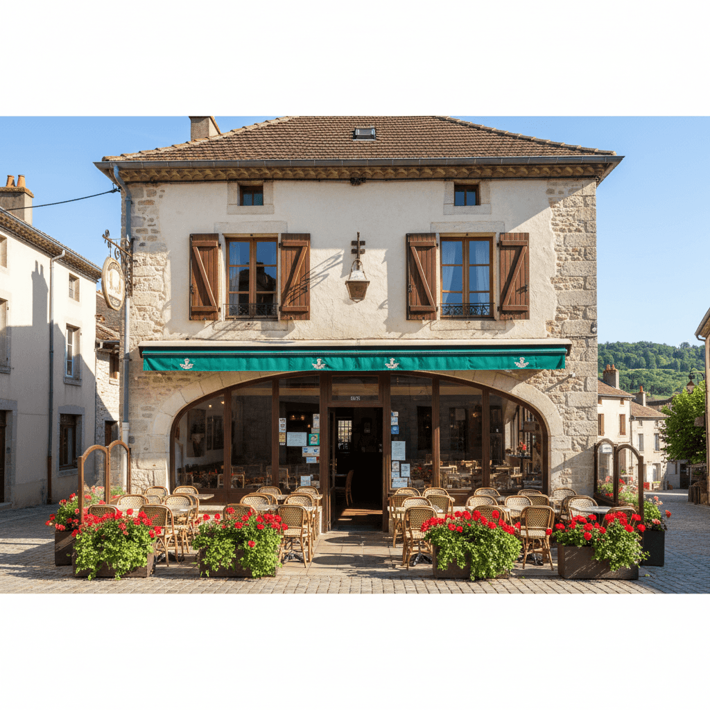 Restaurant 160m² à Grane : terrasse - licence IV - Image 1