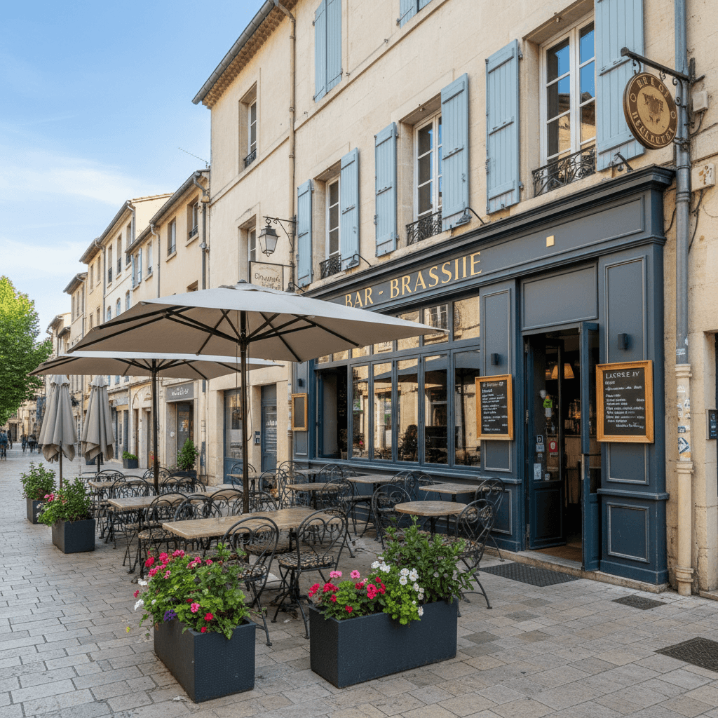 Bar-brasserie à Avignon : terrasse - licence IV