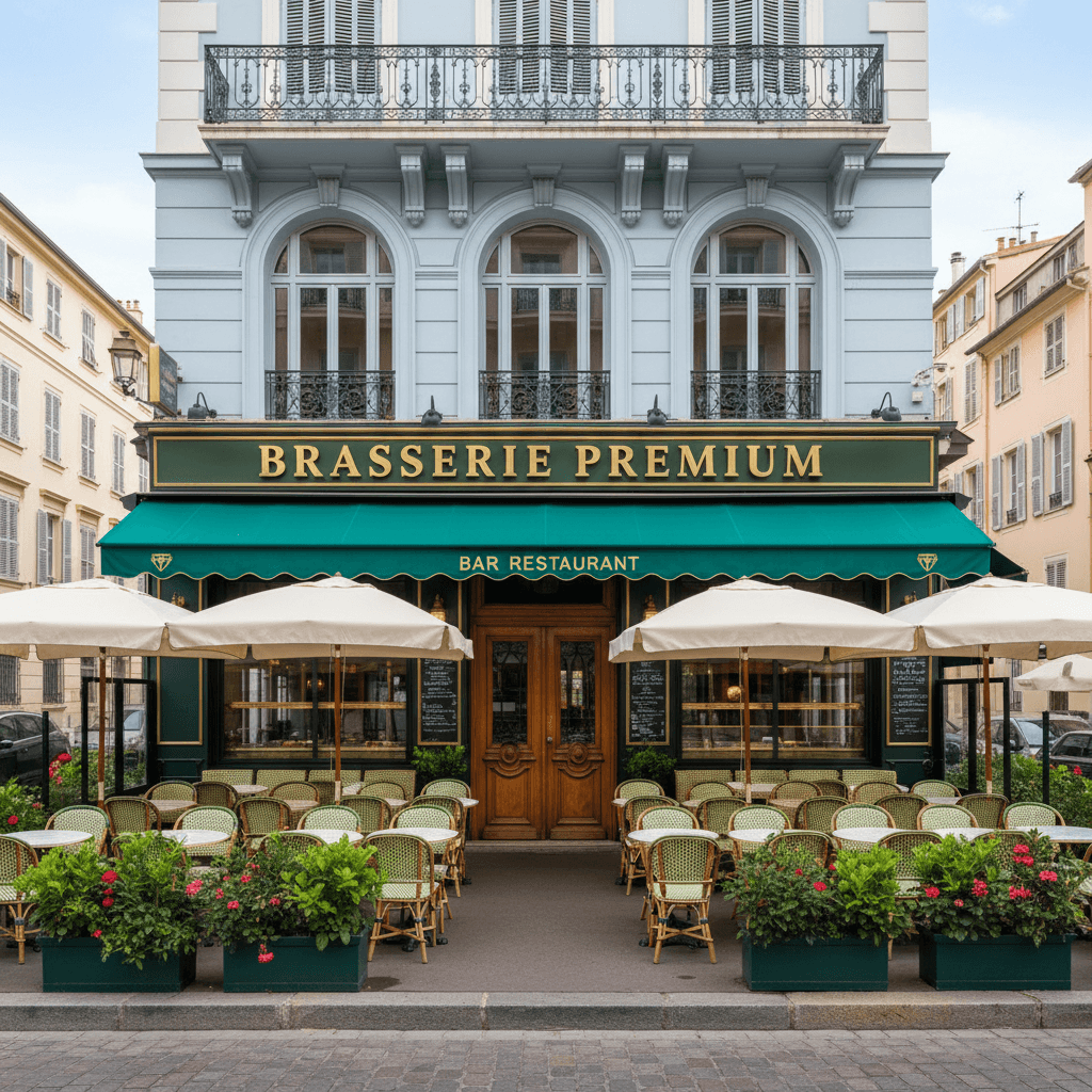 Bar-brasserie 187m² à Nice : terrasse - licence IV