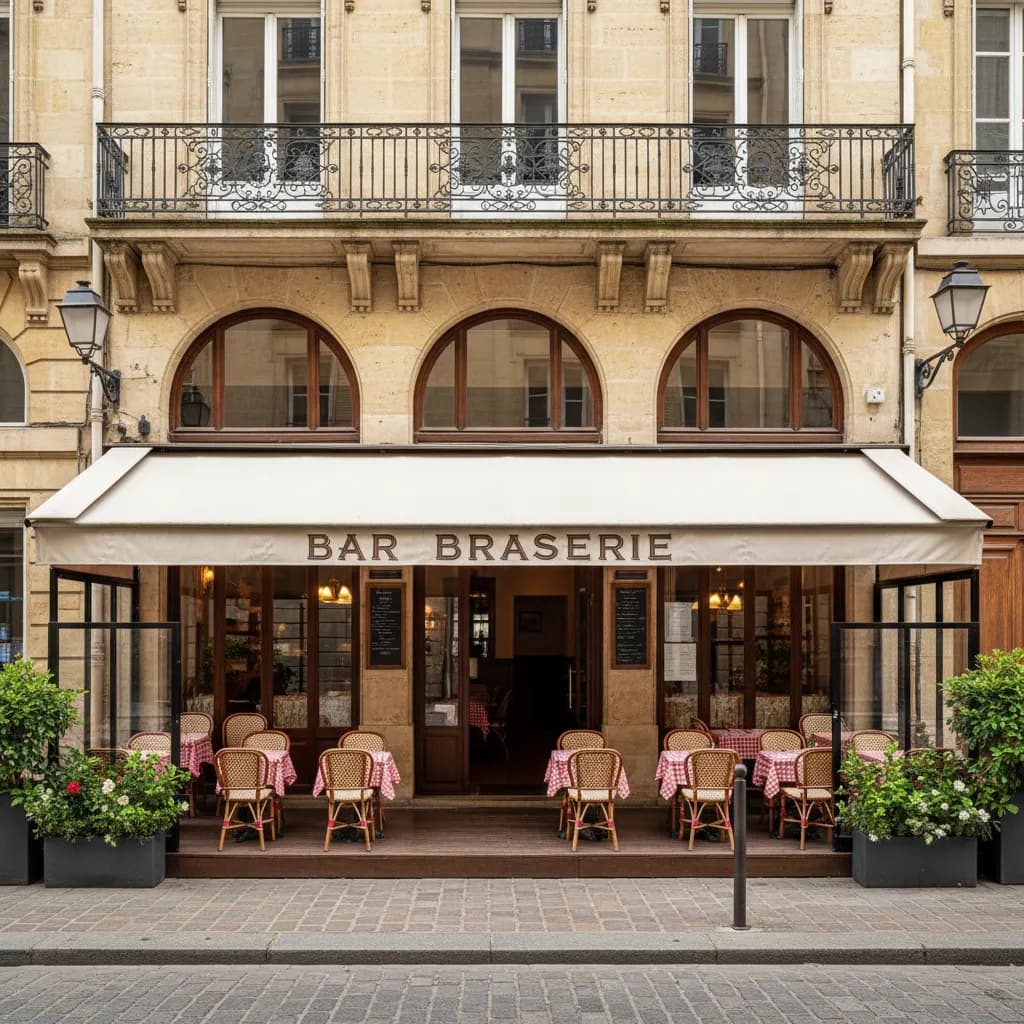 Bar-brasserie 210m² à Bordeaux : terrasse - licence IV - Image 1