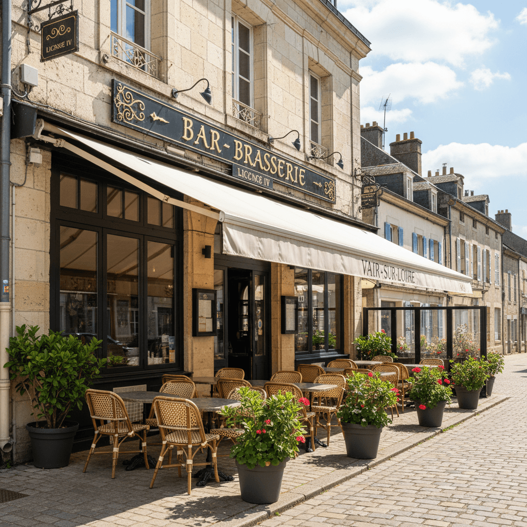 Bar-brasserie à Vair-Sur-Loire : terrasse - licence IV - Image 1