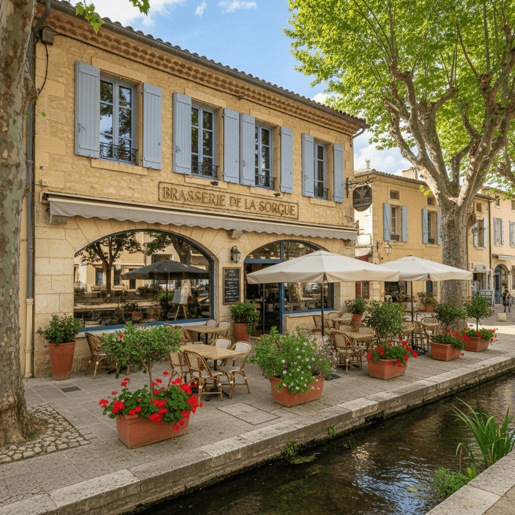 Bar-brasserie à L'Isle-Sur-La-Sorgue : terrasse - licence IV - Image 1