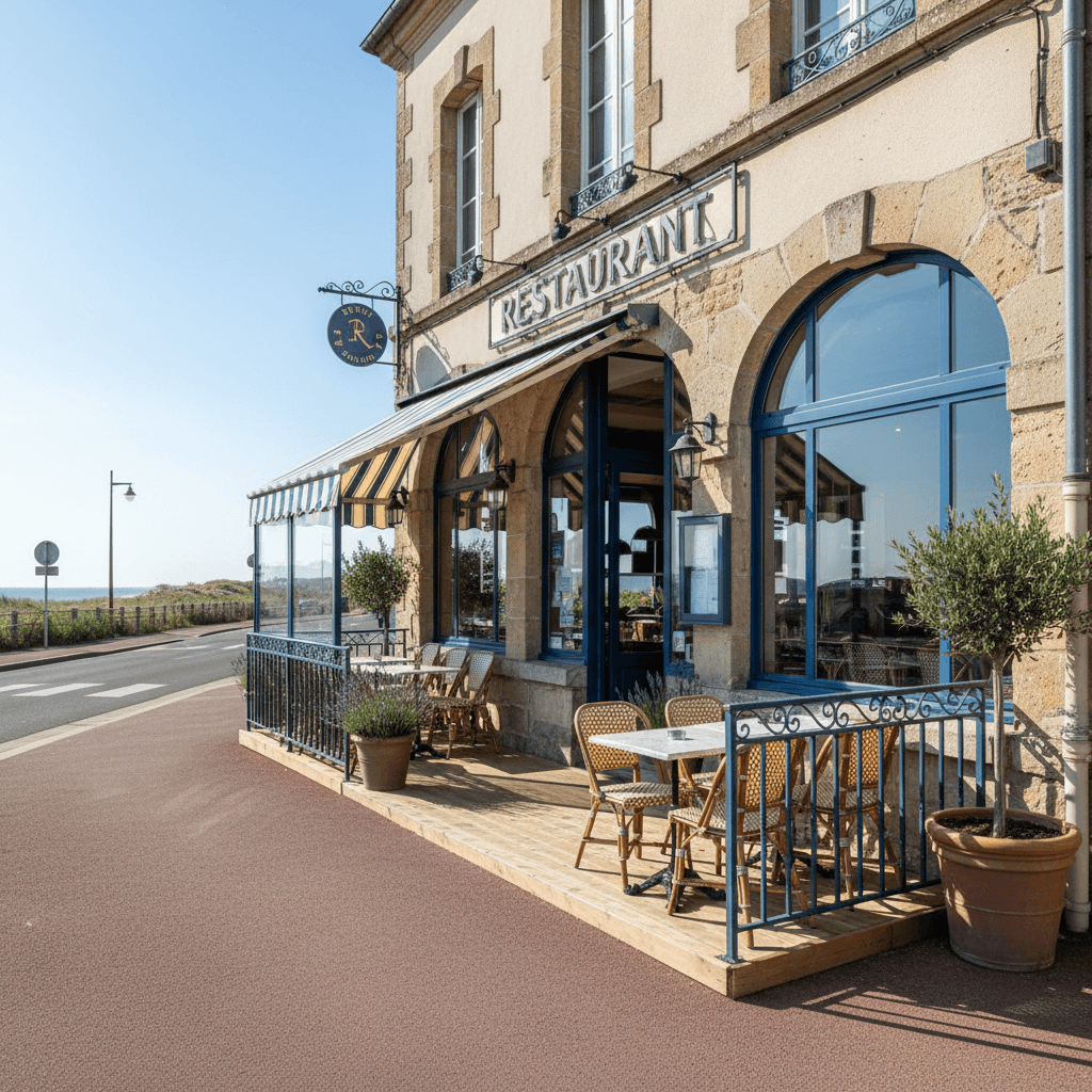 Restaurant 45m² à Brem-Sur-Mer : terrasse - Image 1