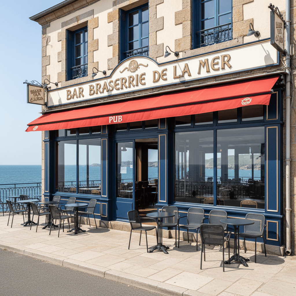 Bar-brasserie 150m² à Brest : terrasse - licence IV - Image 1