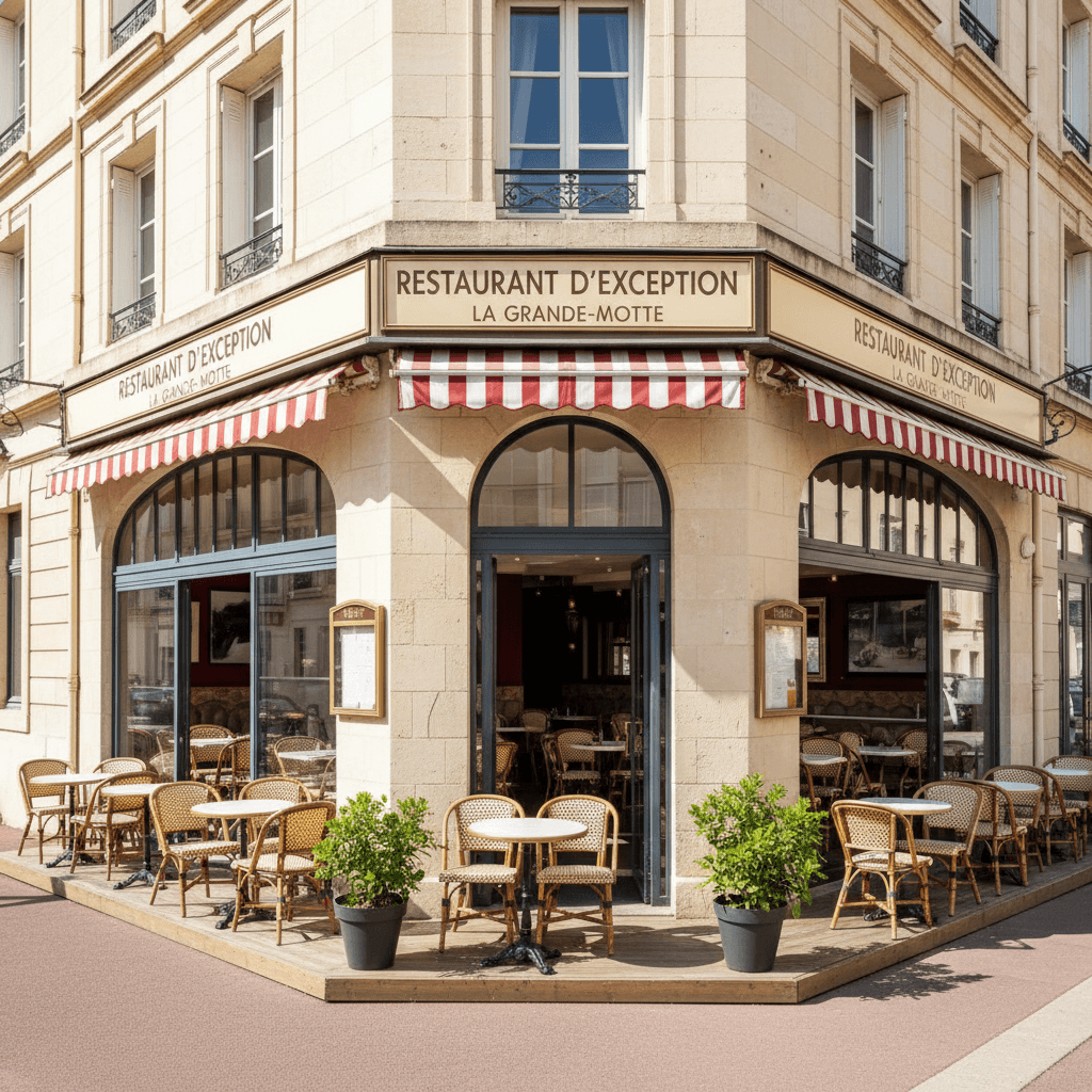 Restaurant 180m² à La Grande-Motte : terrasse - extraction - Image 1