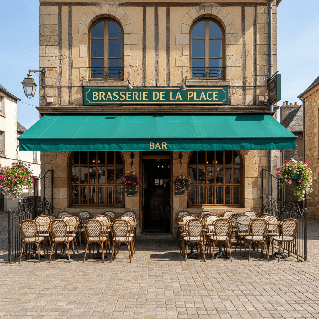Bar-brasserie 200m² à La Ferté Macé : terrasse - Image 1