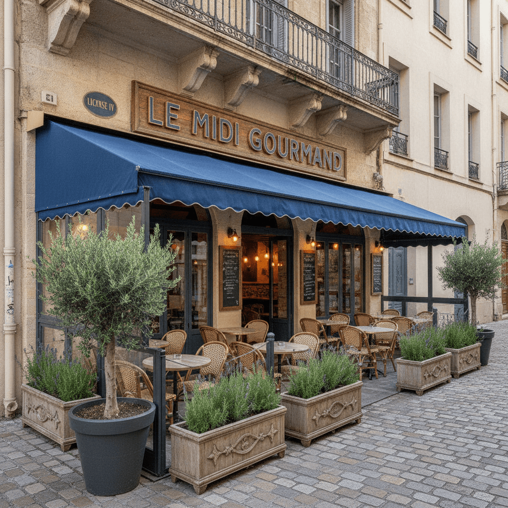 Restaurant 120m² à Marseille : terrasse - licence IV