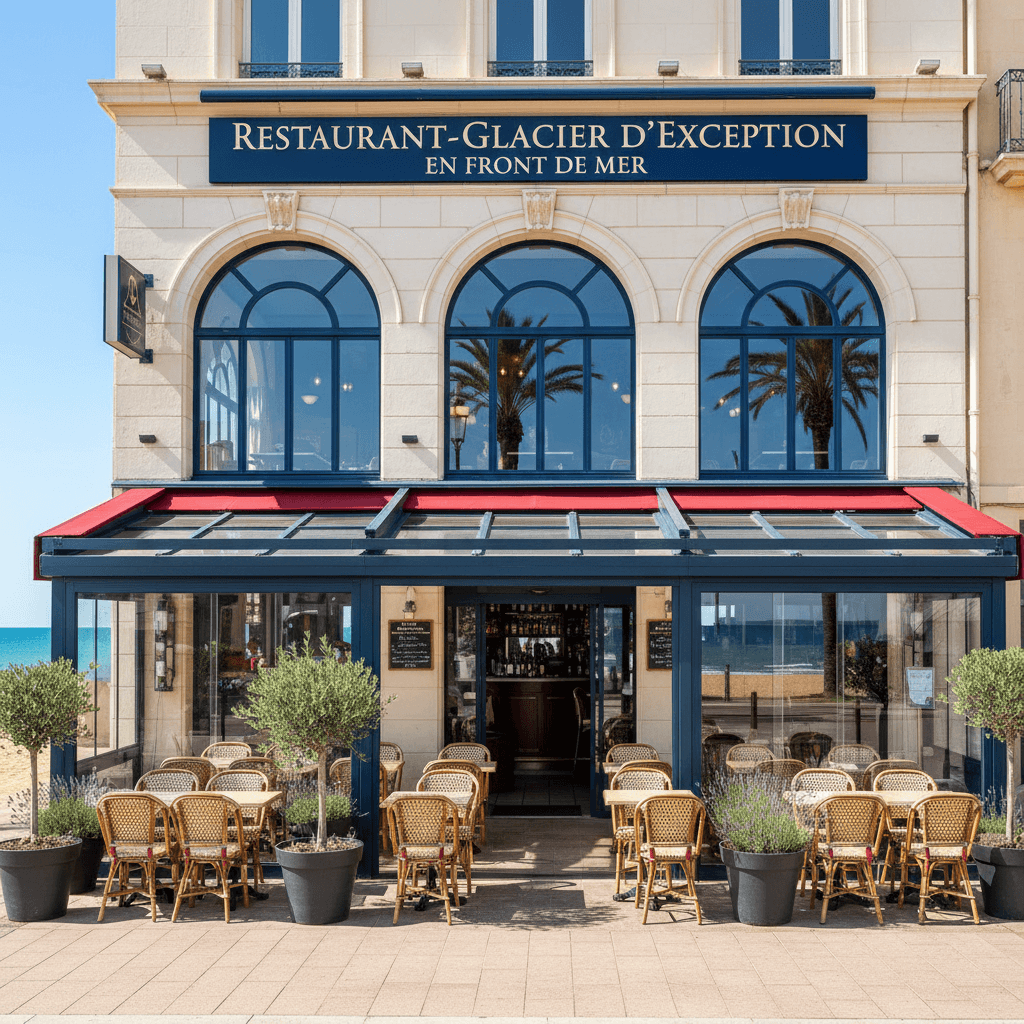 Restaurant 190m² à Agde : terrasse - extraction - Image 1