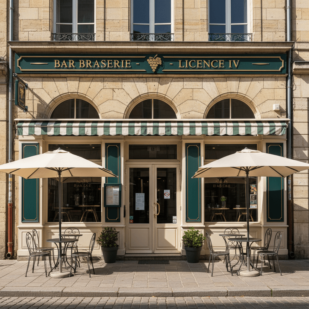 Bar-brasserie 110m² à Bordeaux : licence IV - extraction