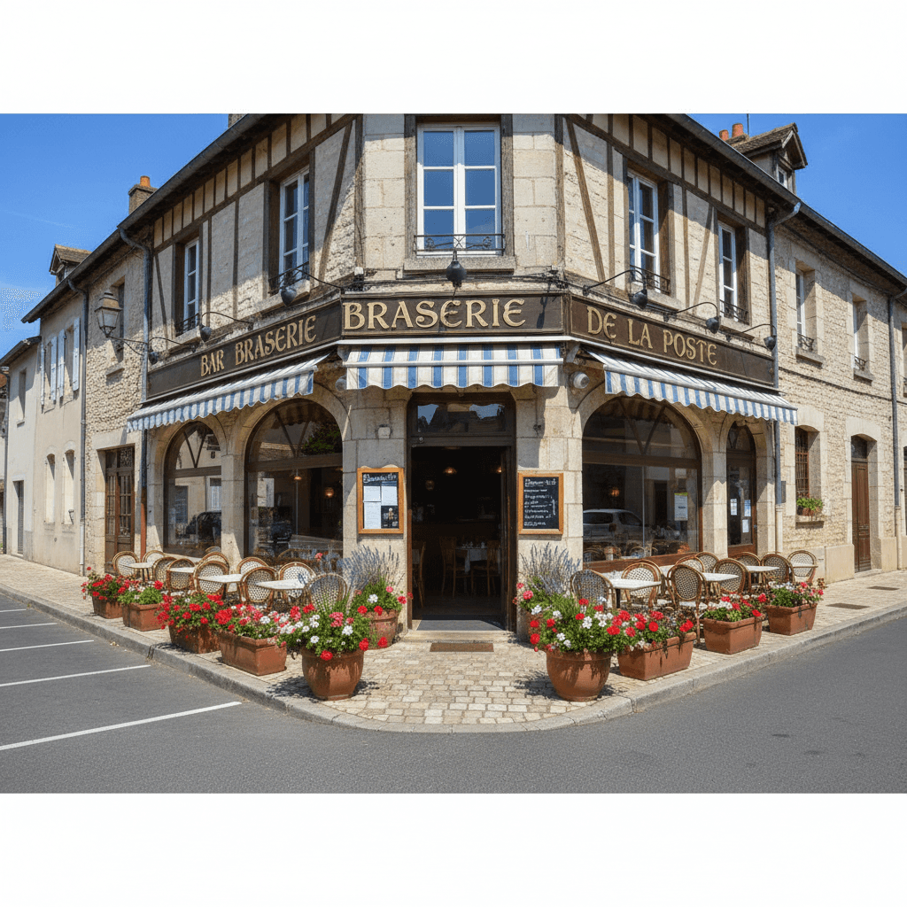 Bar-brasserie 92m² à Saint-Sorlin-En-Valloire : terrasse - licence IV - Image 1