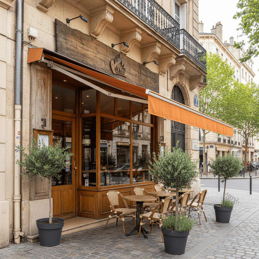 Fast-food 30m² à Lyon : terrasse - licence IV
