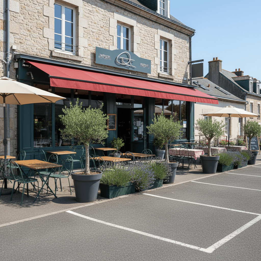 Bar-brasserie 90m² à Elven : terrasse - licence IV - Image 1