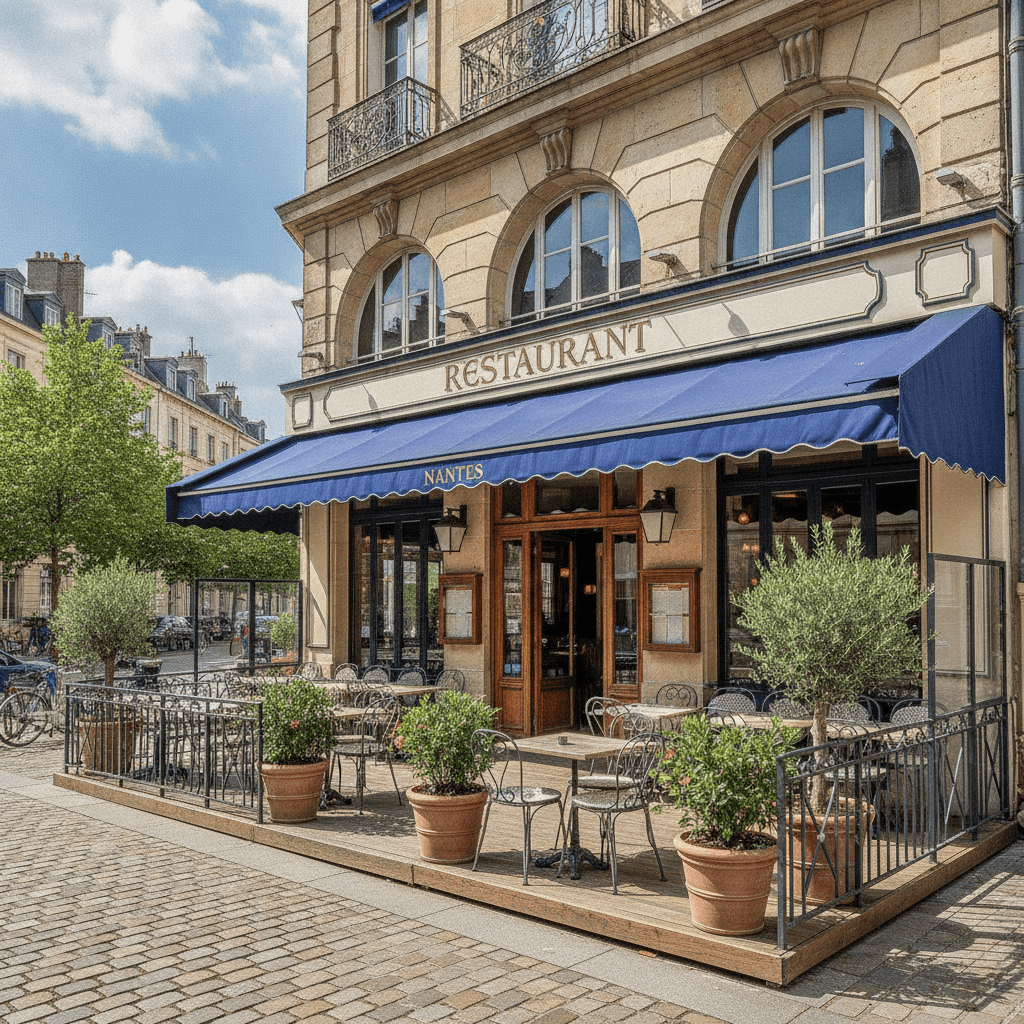 Restaurant 140m² à Nantes : terrasse - licence IV