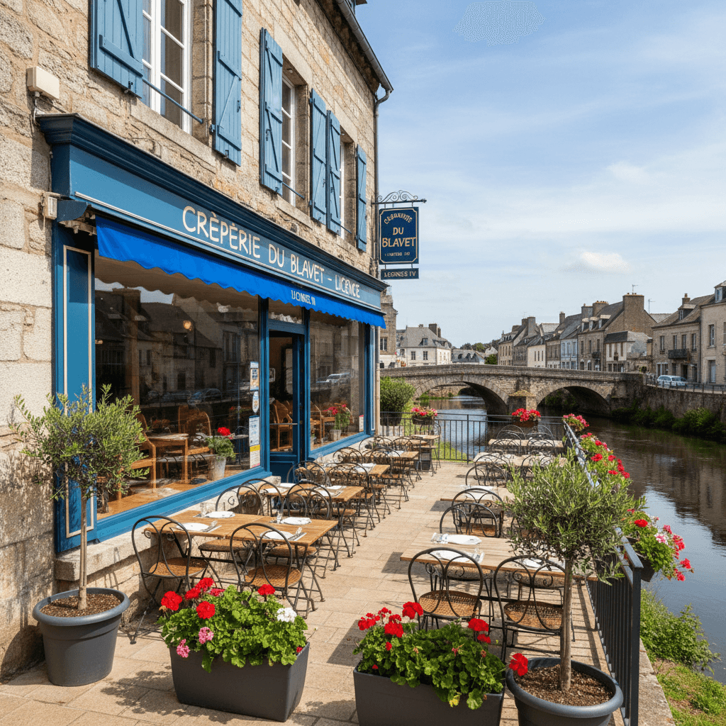 Restaurant à Pontivy : terrasse - licence IV - Image 1
