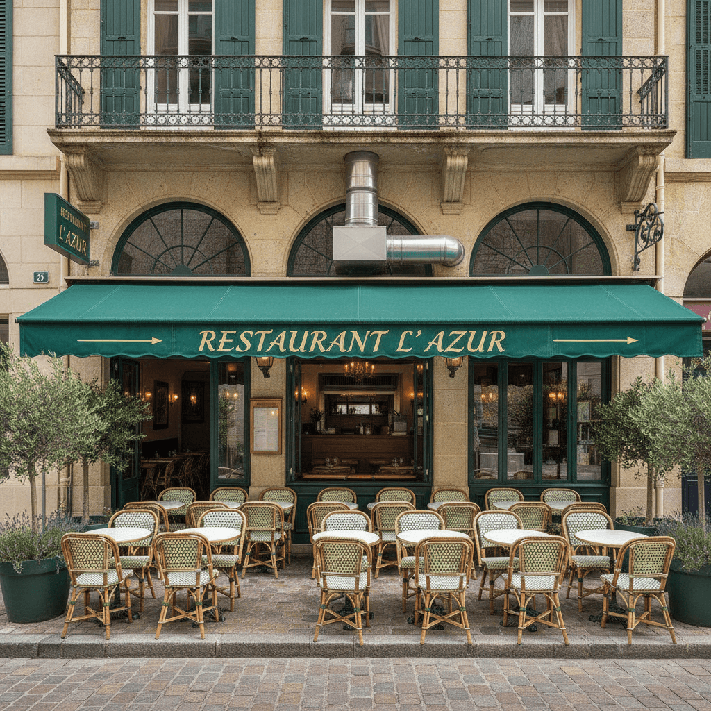 Restaurant à Saint-Raphaël : terrasse - extraction - Image 1