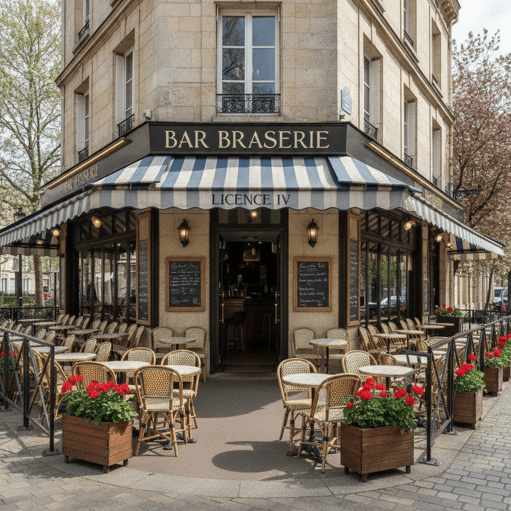 Bar-brasserie 28 couverts à Clamart : terrasse - licence IV