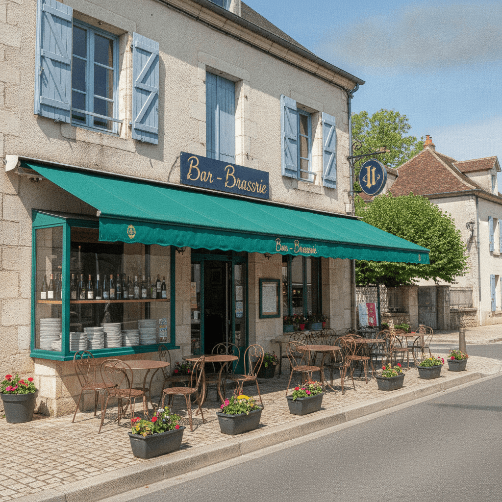 Bar-brasserie à Aire-Sur-L'Adour : terrasse - licence IV - Image 1