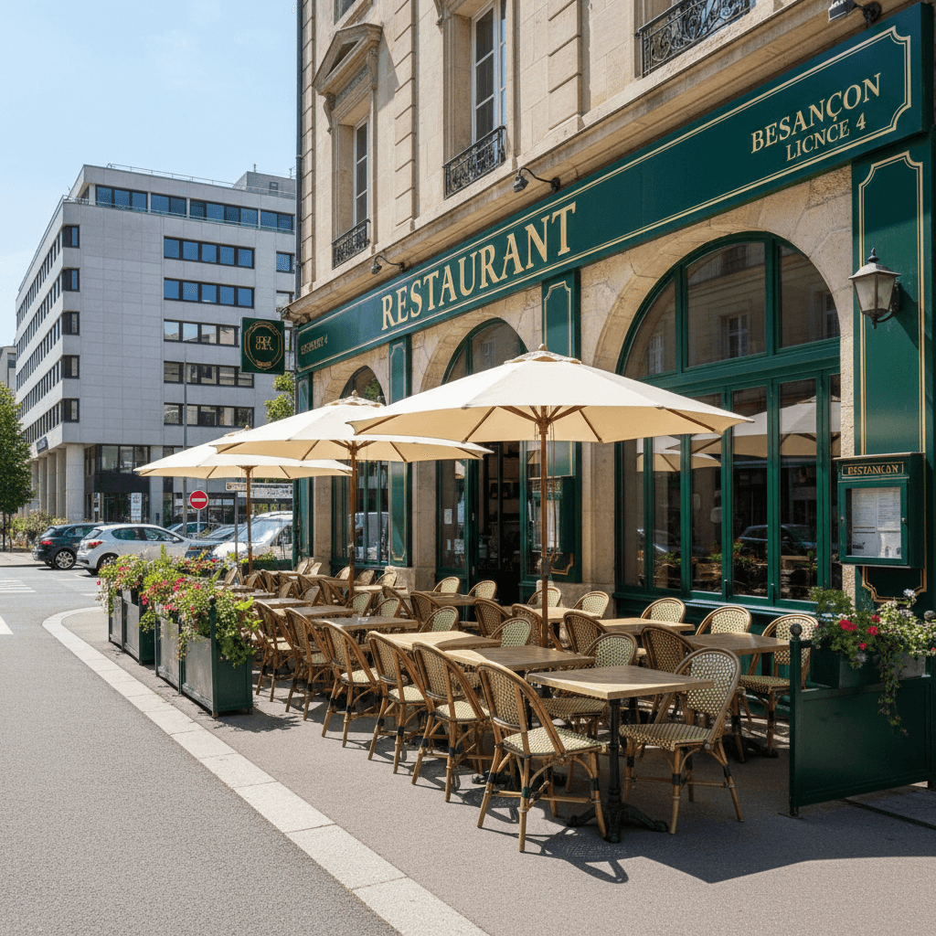 Restaurant à Besançon : terrasse - licence IV - Image 1