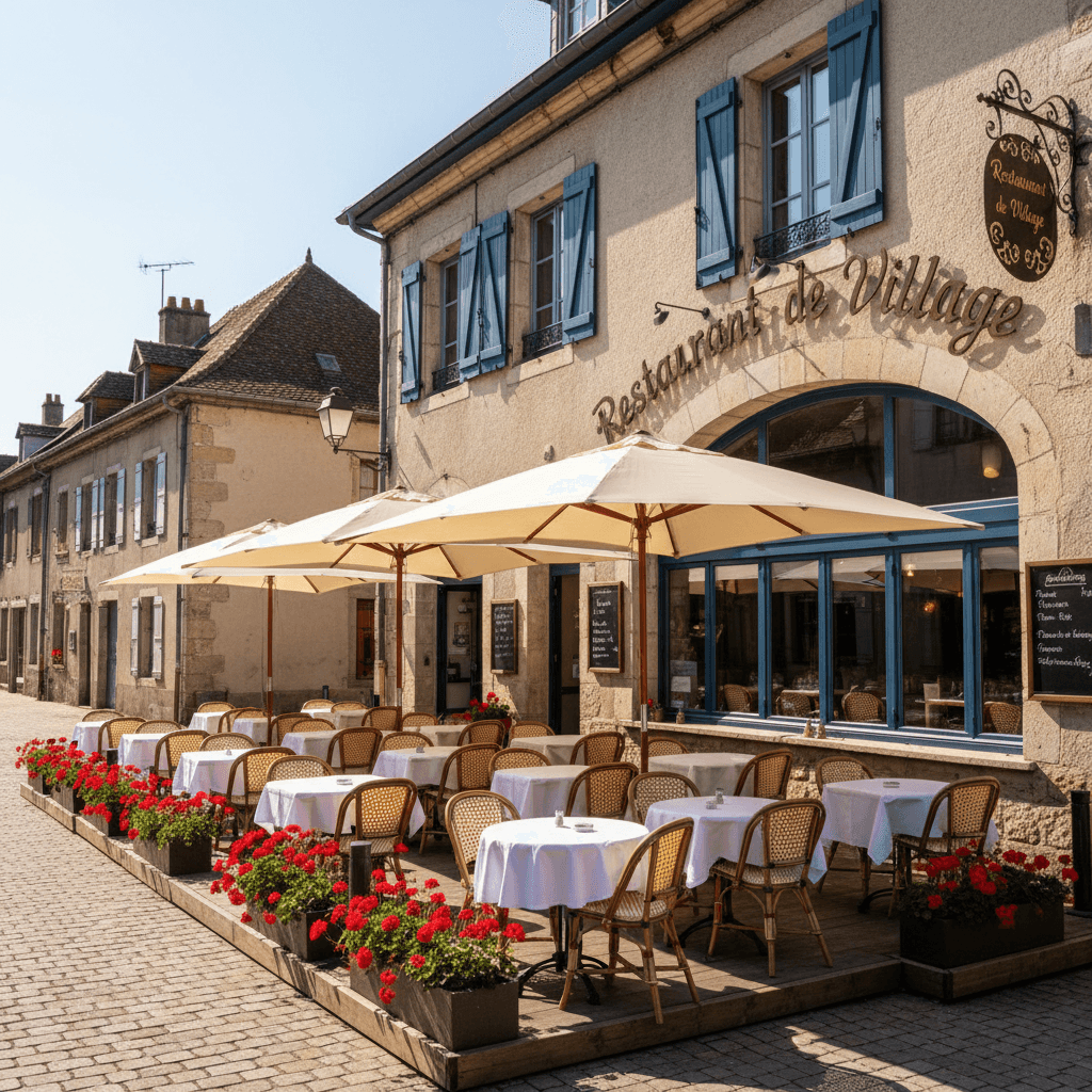 Restaurant 250m² à Saint-Germain-Sur-Rhône : terrasse - licence IV - Image 1