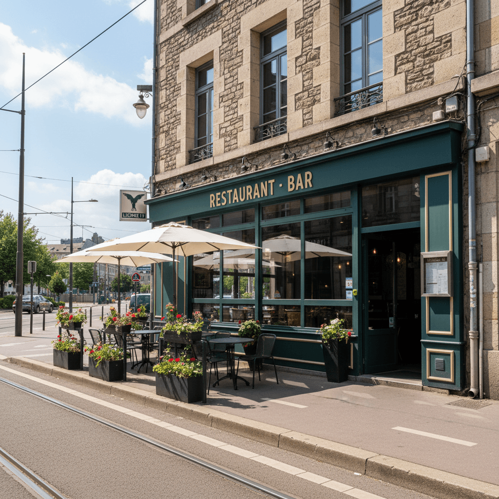 Restaurant à Grenoble : terrasse - licence IV