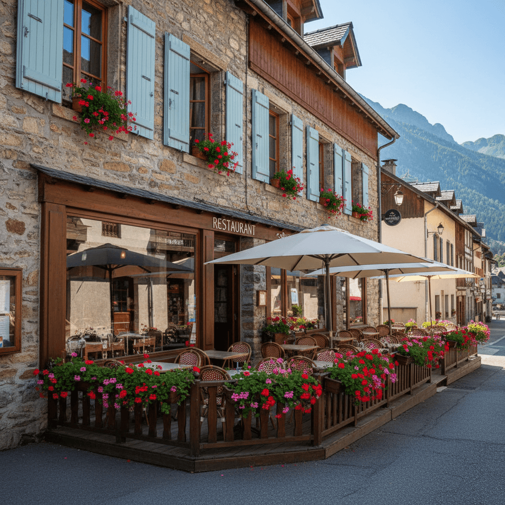 Restaurant 150m² à Le Bourg-D'Oisans : terrasse - licence IV - Image 1
