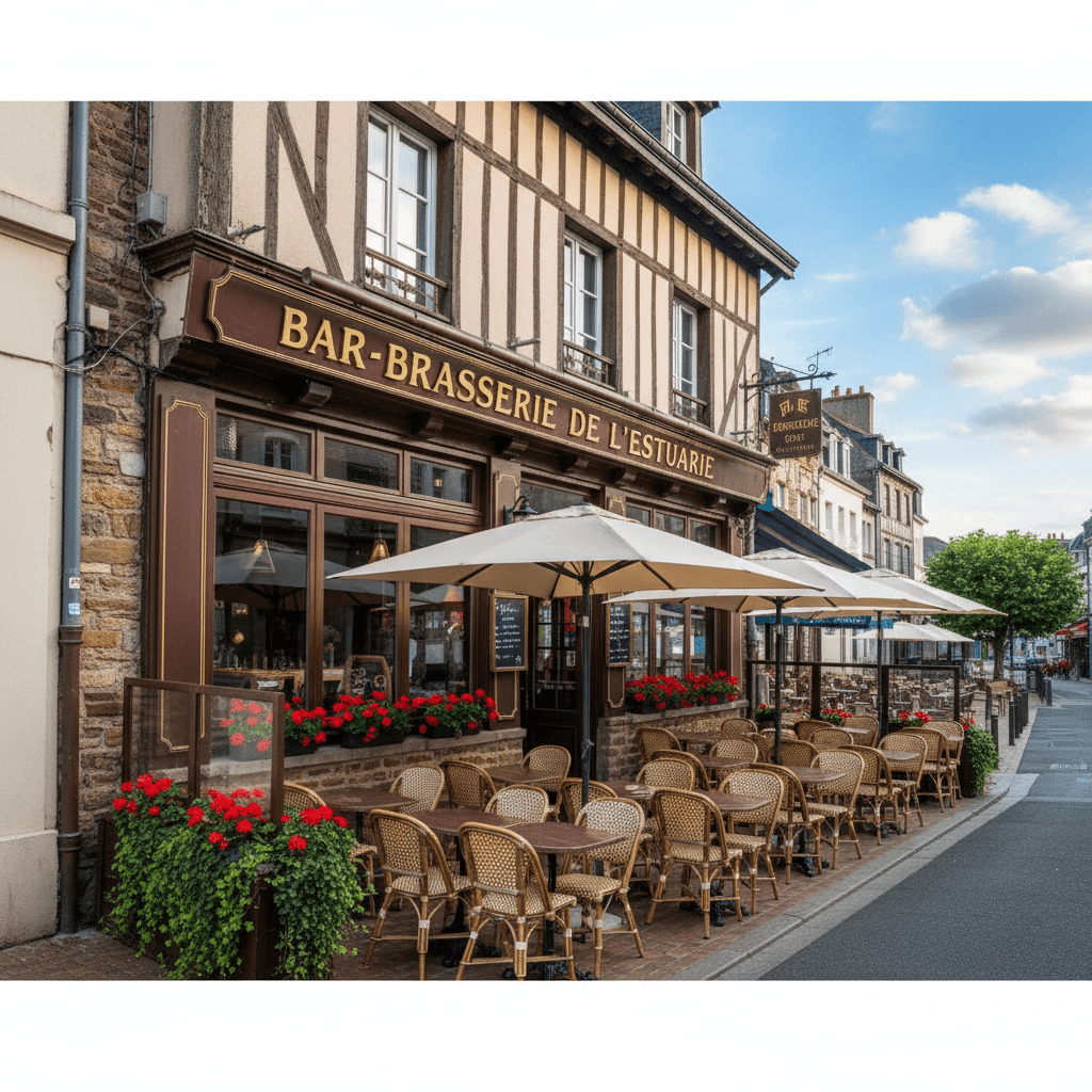 Bar-brasserie à Honfleur : terrasse - licence IV - Image 1