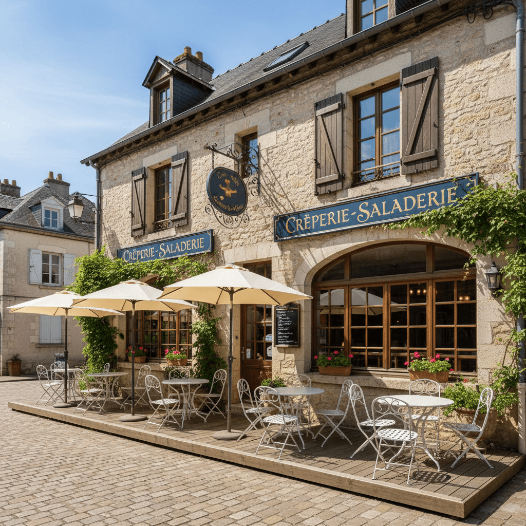 Restaurant à Bagnoles De L'Orne Normandie : terrasse - licence IV - Image 1