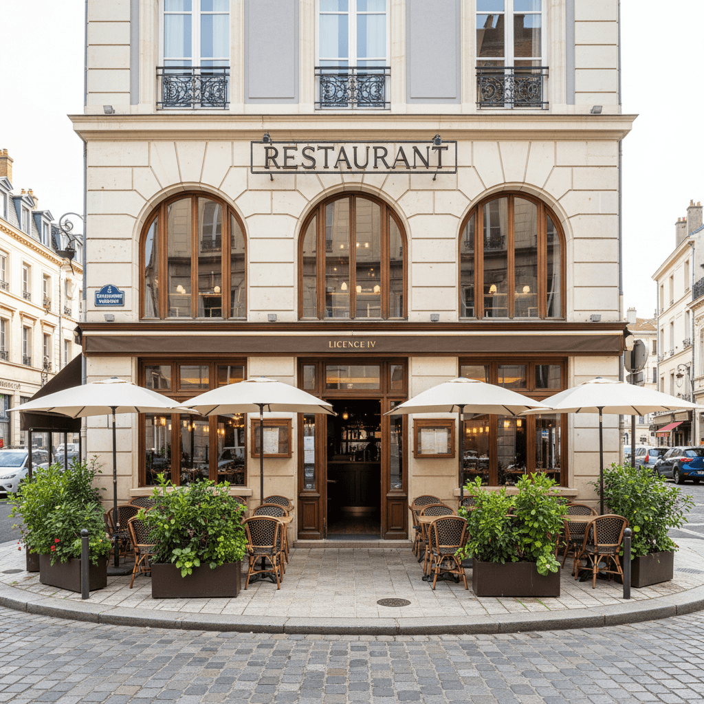 Restaurant 200m² à Tassin-La-Demi-Lune : terrasse - licence IV