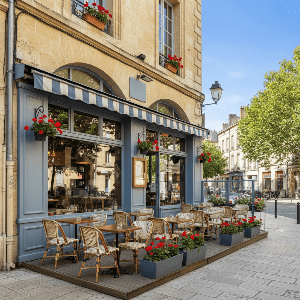 Restaurant 170m² à Bordeaux : terrasse - licence IV