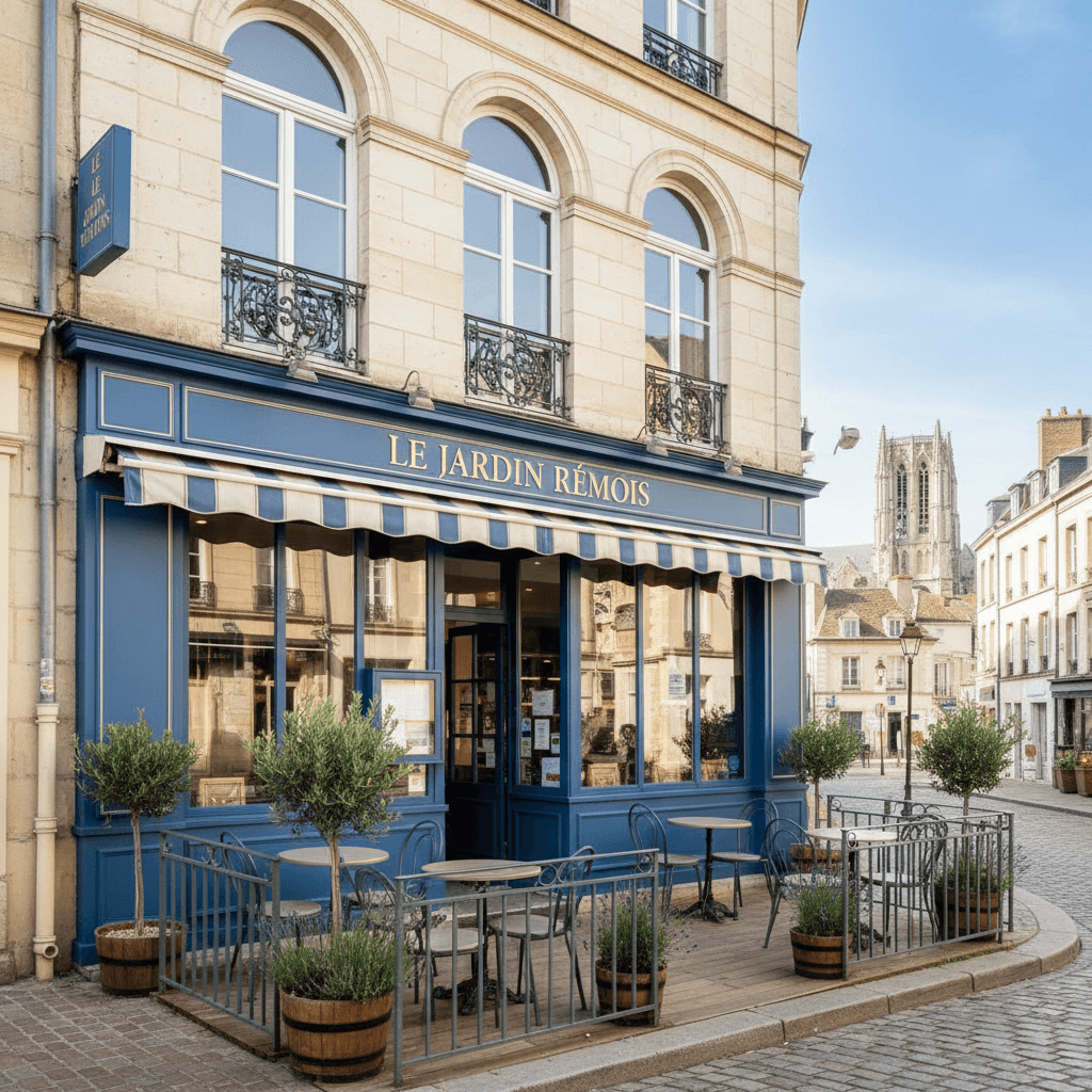 Restaurant 50m² à Reims : terrasse - licence IV