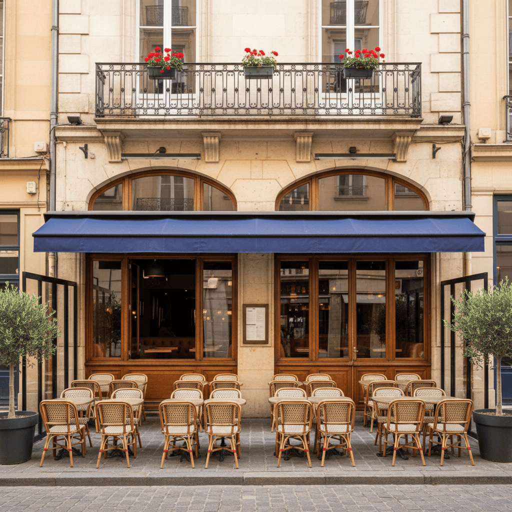 Bar-brasserie 240m² à Lyon : terrasse - licence IV