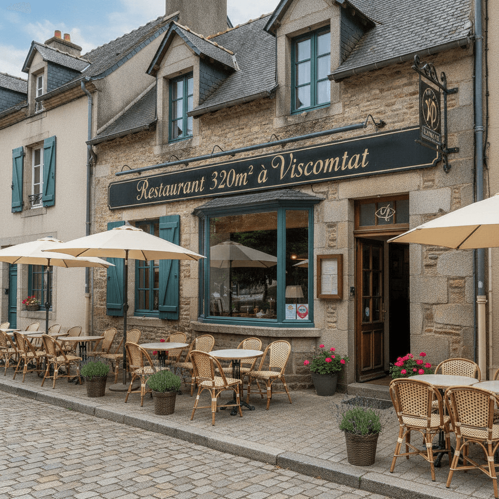 Restaurant 320m² à Viscomtat : terrasse - licence IV - Image 1