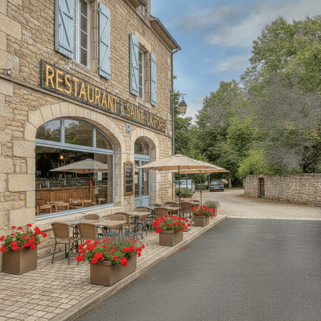 Restaurant 1264m² à Saint-Gervais-La-Forêt : terrasse - licence IV - Image 1