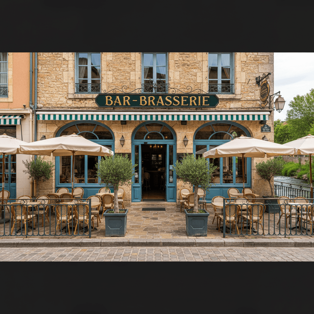 Bar-brasserie 224m² : terrasse - licence IV - Image 1