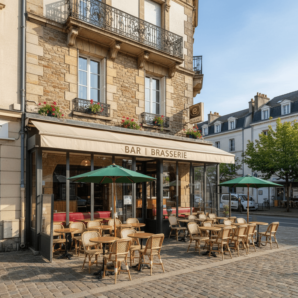 Bar-brasserie 243m² à La Baule-Escoublac : terrasse - licence IV - Image 1