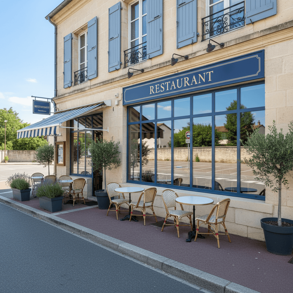 Restaurant 430m² à Montauban : terrasse - extraction - Image 1