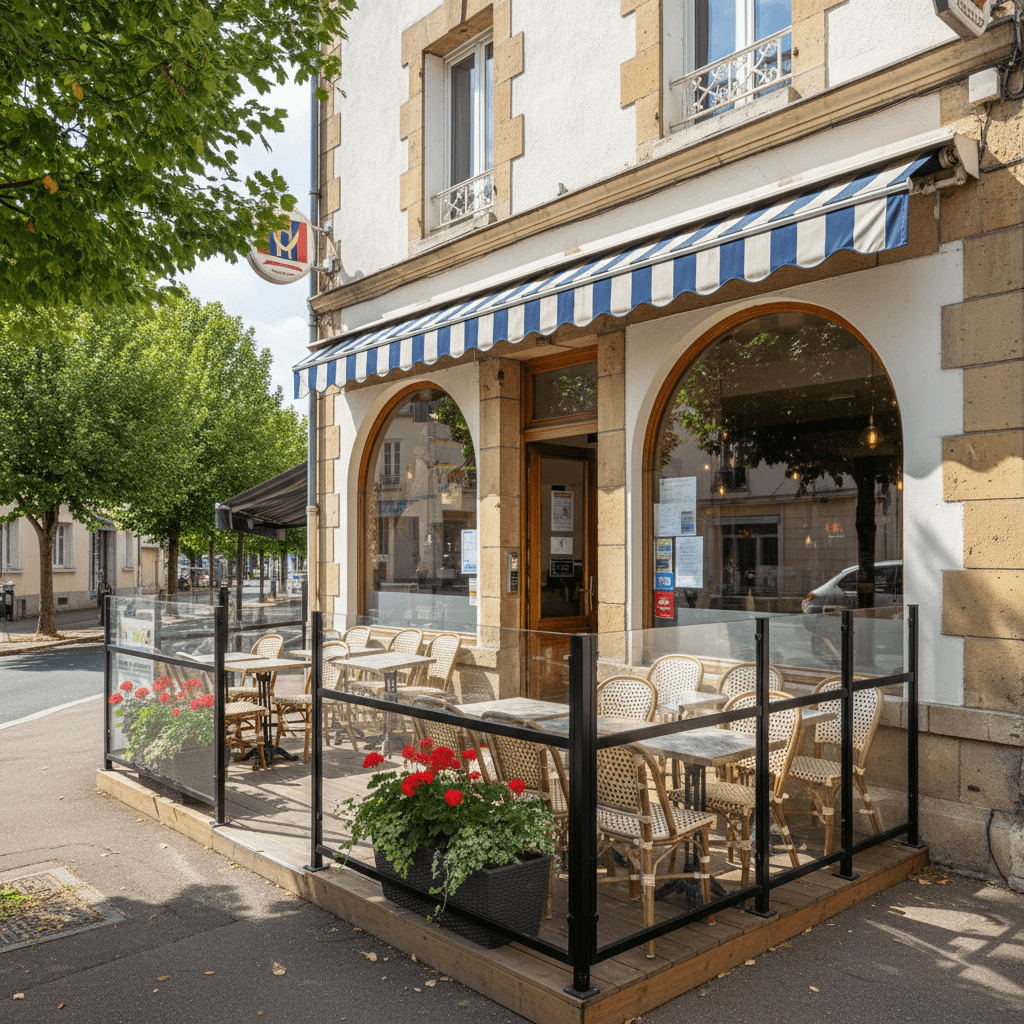 Bar-brasserie 205m² à Orvault : terrasse - licence IV - Image 1