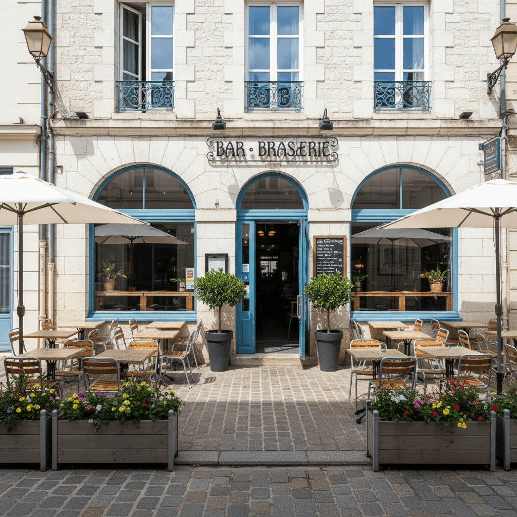 Bar-brasserie 250m² à La Rochelle : terrasse - licence IV - Image 1
