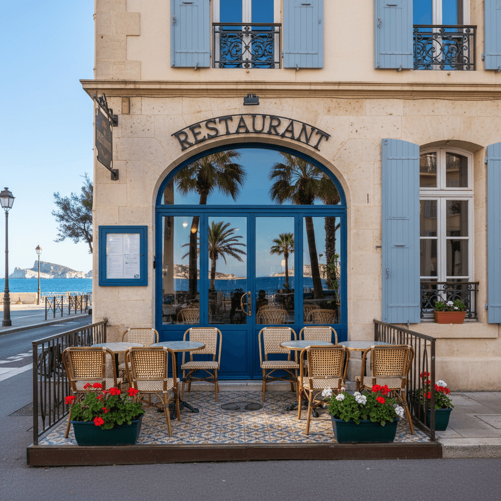 Restaurant 80m² à Marseille : terrasse - licence IV - Image 1