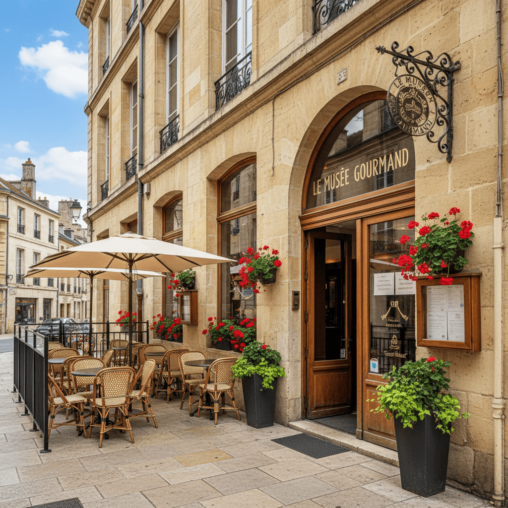 Restaurant 87m² à Bordeaux : terrasse - extraction