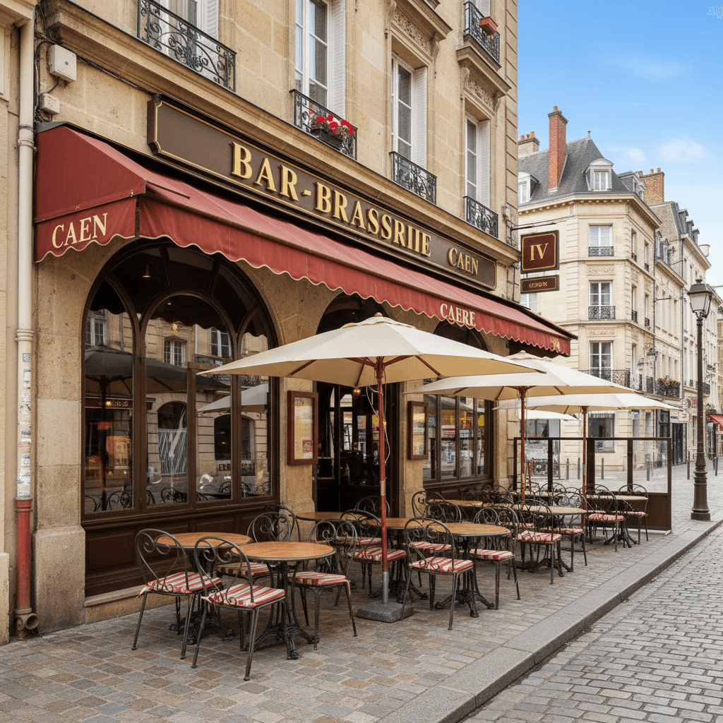 Bar-brasserie 200m² à Caen : terrasse - licence IV