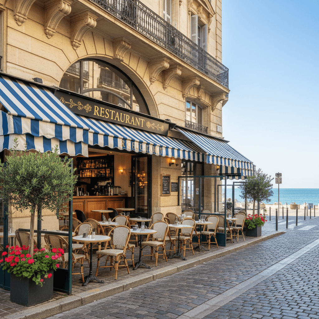 Restaurant 74m² à Nice : terrasse - licence IV